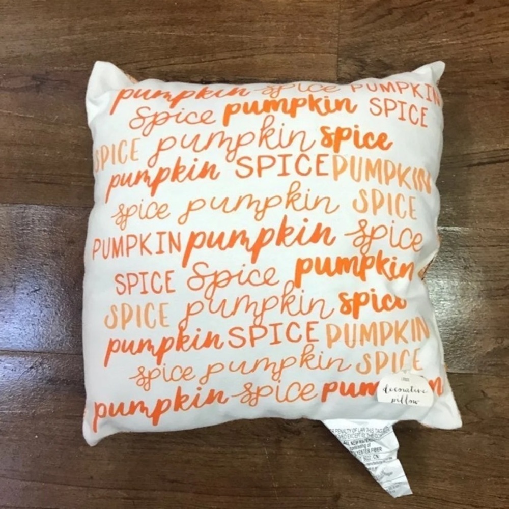 Target bullseye spice pumpkin pillow